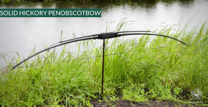 SELF HICKORY LONGBOW (AFB),   THE PENOBSCOT IN BLACK CUSTOM - Image 8