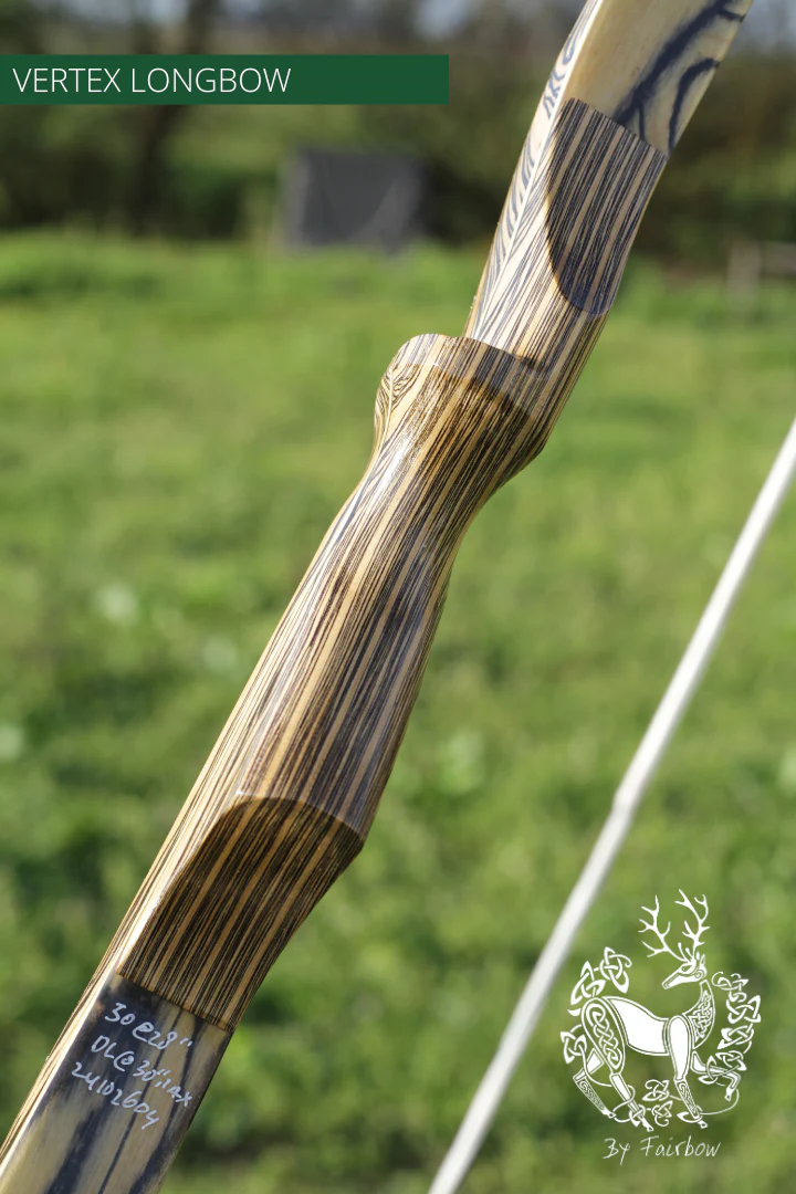 THE VERTEX BOW  66" CLEAR BACKING OVER EBONY 30 LBS @ 28 INCH RH - Image 6